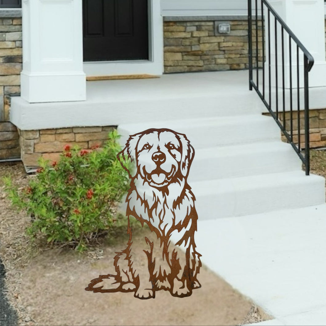 Golden Retriever Yard Stake