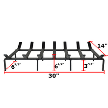 30 Inch Heavy Duty Tapered Fireplace Grate