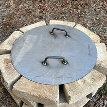 Heavy Duty Raw Steel Round Fire Pit Cover Lid