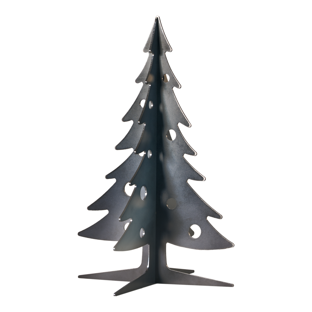 SteelFreak Set of three 3D Metal Christmas Trees