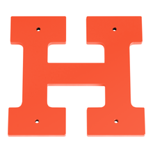 1/4 Inch Thick Laser Cut Steel Letters and Numbers - Trilby Black Font, Orange, 6 Inch