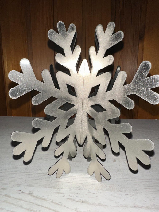 SteelFreak 3D Metal Snowflake Stainless Steel