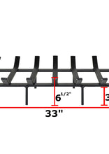 33 Inch Heavy Duty Tapered Fireplace Grate