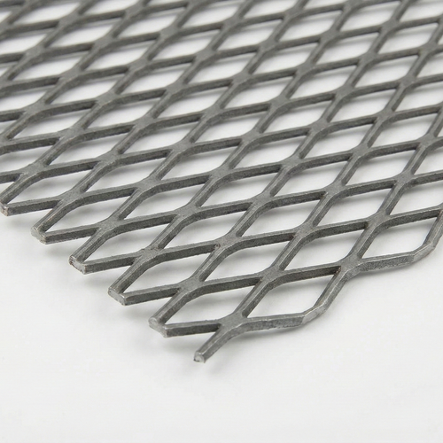 expanded metal white bg