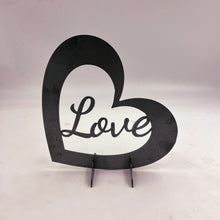 SteelFreak Raw Steel Heart With Customizable Sign - various sizes