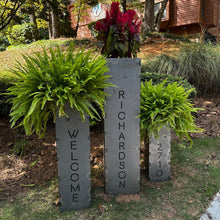 Heavy Duty Raw Steel Planter Set, Pillars, Custom Cut-outs - Made in USA