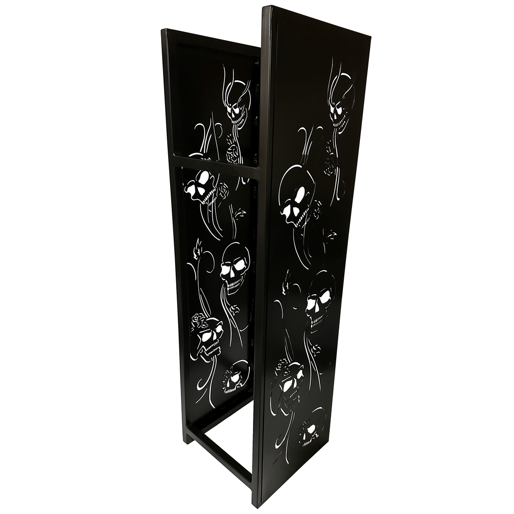 Super Duty Tower Log Rack (Skulls & Roses, 48 Inch) – SteelFreak