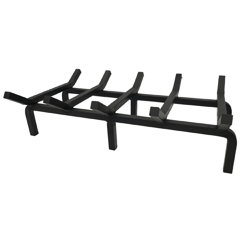 24 Inch Super Heavy Duty Rectangular Fireplace Grate – SteelFreak