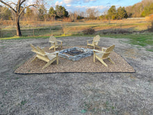 32 x 32 Inch Square Wheel Fire Pit Grate