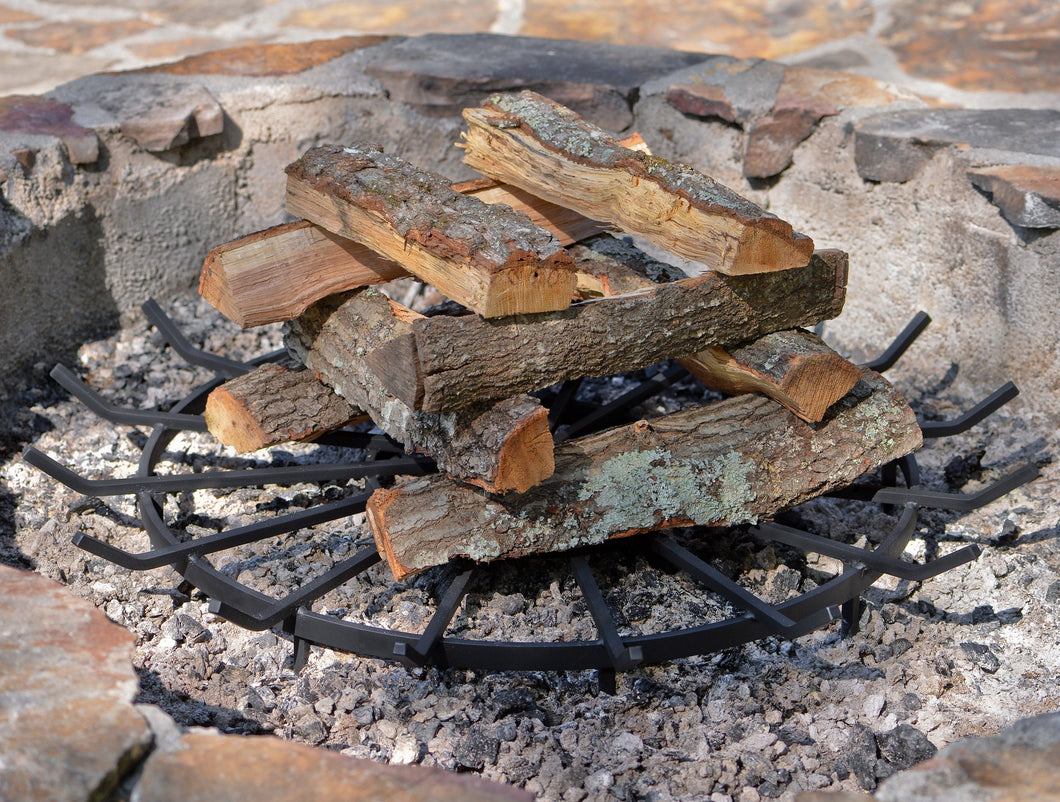 20 Inch Wagon Wheel Fire Pit Grate SteelFreak